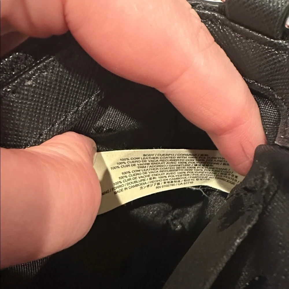 Kate Spade Elegant Black Crossbody Bag 100% Cow Leather